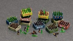 Maket Bira Şişe Ve Kasaları - 1:35 - 35574
