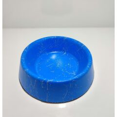 Markapet Elegans Seri Mermerit Kaymaz Tabanlı Kedi Köpek Mama Su Kabı 750 ml 24 oz Mavi