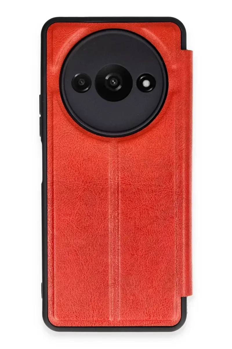 Newface Xiaomi Redmi A3 4g Kılıf Flip Cover - Kırmızı