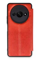 Newface Xiaomi Redmi A3 4g Kılıf Flip Cover - Kırmızı