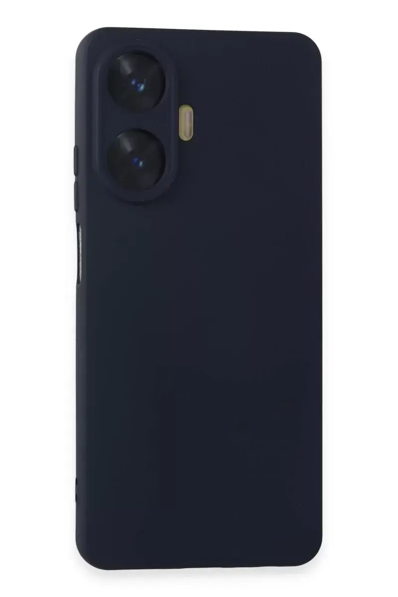Newface Realme C55 Kılıf Nano İçi Kadife Silikon - Lacivert