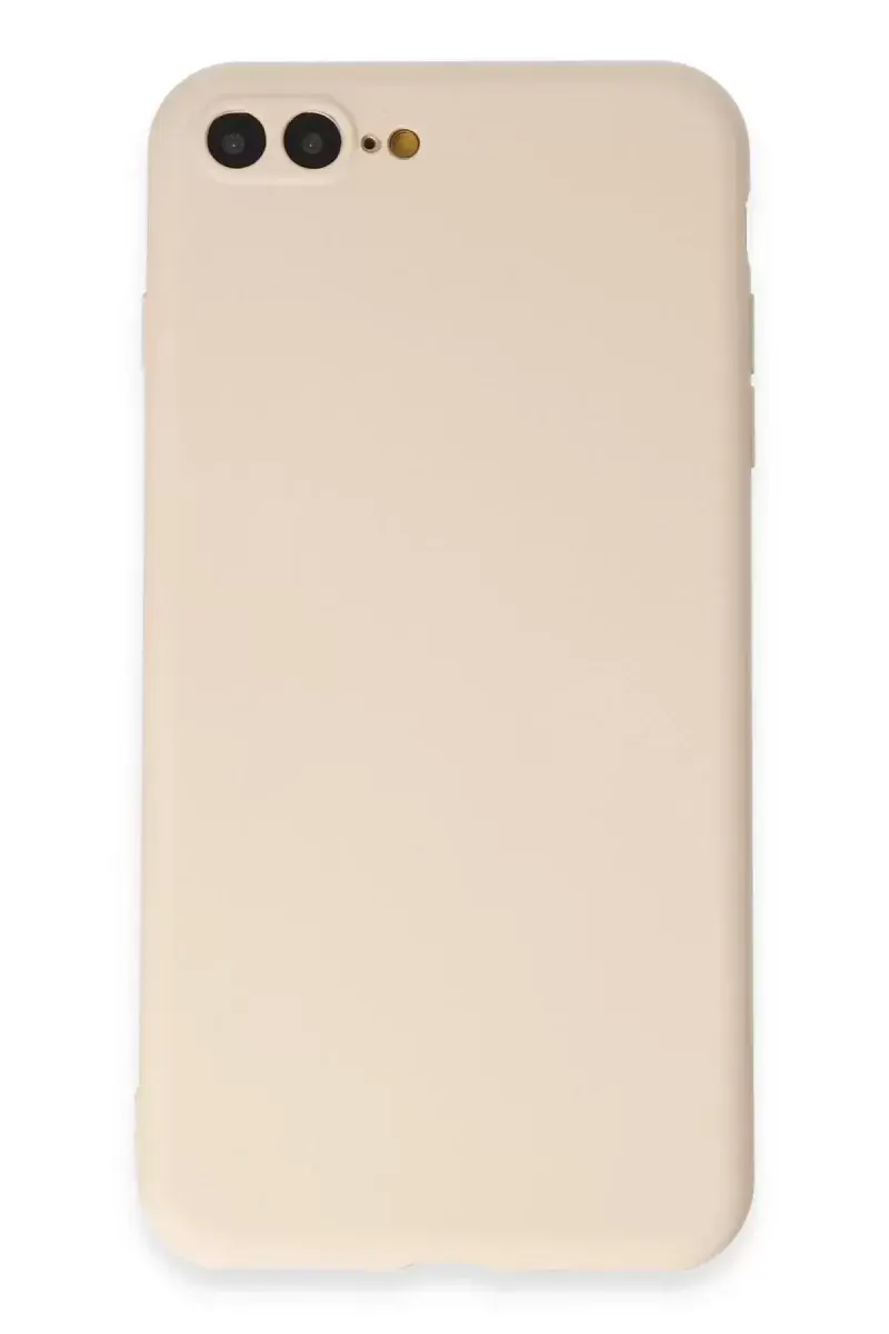 Newface İphone 7 Plus Kılıf First Silikon - Krem