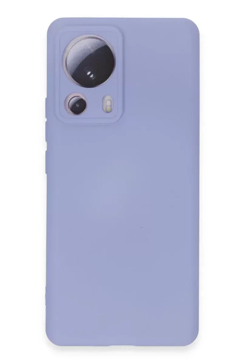 Newface Xiaomi Mi 13 Lite Kılıf Nano İçi Kadife Silikon - Lila