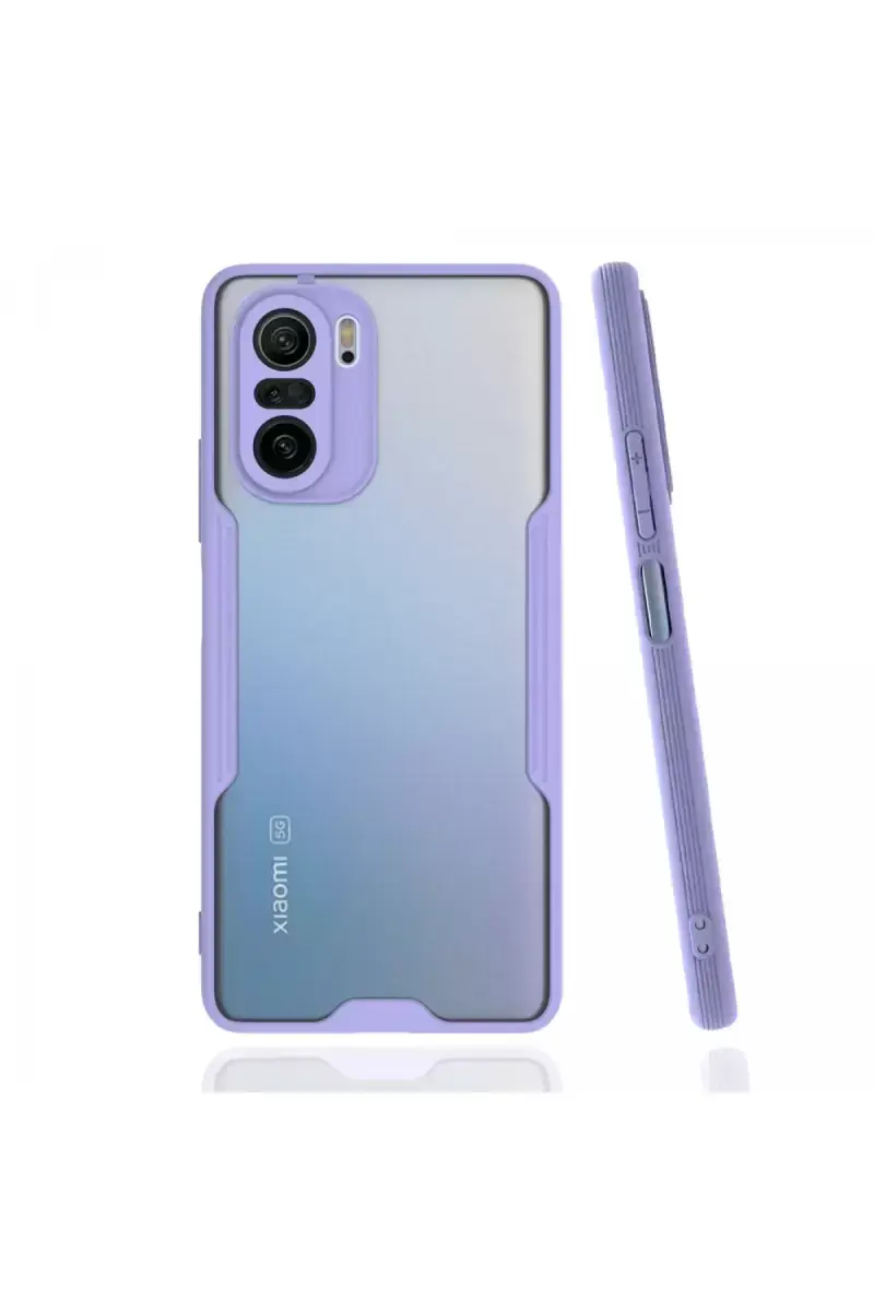 Newface Xiaomi Poco F3 Kılıf Platin Silikon - Lila