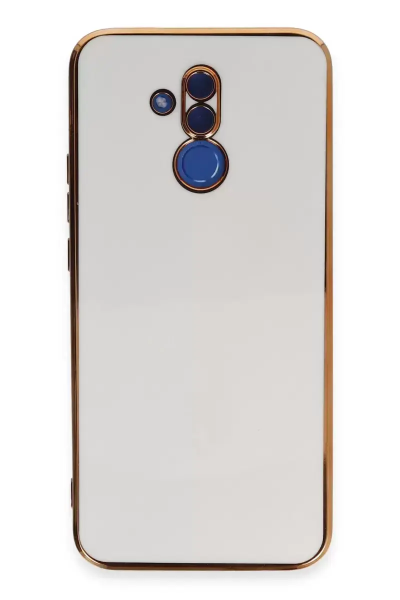 Newface Huawei Mate 20 Lite Kılıf Volet Silikon - Beyaz