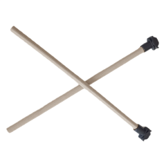 Markapet Doğal Ahşap Kuş Tüneği 1.2 cm-25 cm Standart Siyah (2 Adet)