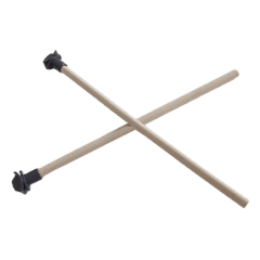 Markapet Doğal Ahşap Kuş Tüneği 1.2 cm-25 cm Standart Siyah (2 Adet)