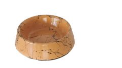 Markapet Elegans Seri Mermerit Kaymaz Tabanlı Kedi Köpek Mama Su Kabı 750 ml 24 oz Turuncu