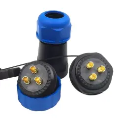 Sd28 Su Geçirmez 3 Pin  Erkek-dişi Yuvarlak 28 Mm Konnektör