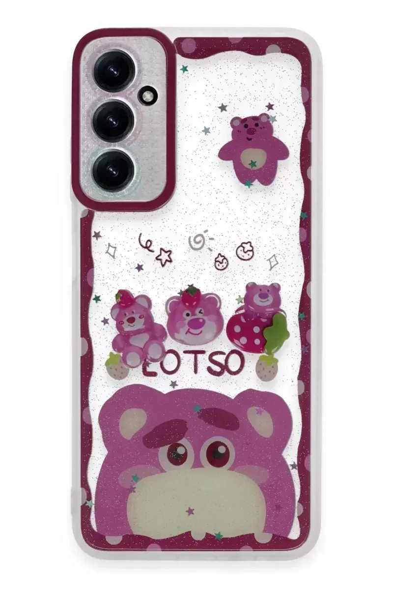 Newface Samsung Galaxy A25 5g Kılıf Sweet Desenli Silikon Kapak - Pembe