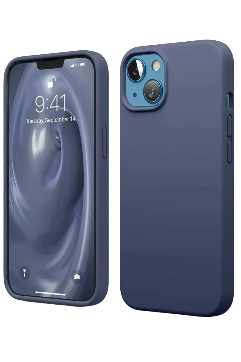 Newface İphone 14 Kılıf First Silikon - Lacivert
