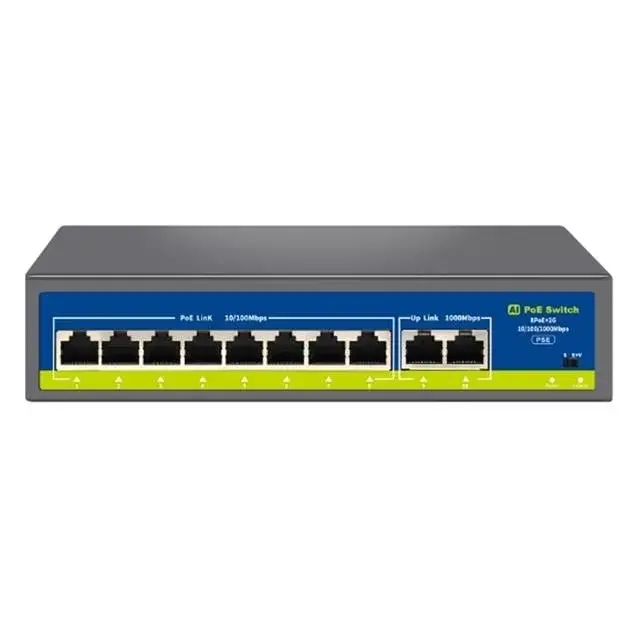 Novacom Nvc-hıf0820gbl-c 8+2 Port Gigabit Uplink Poe Switch (250m Extend Modlu)