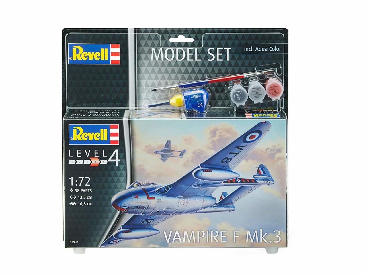 Vampire F Mk.3 Model Uçak 1:72 - 3934