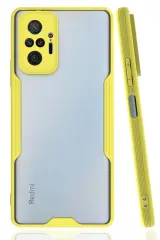 Newface Xiaomi Redmi Note 10 Pro Kılıf Platin Silikon - Sarı