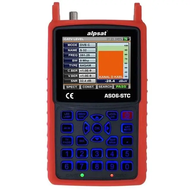 Alpsat As06-stc Satfinder 6 Hd Slim Görüntülü Uydu Bulucu-ahd Test Cihazı