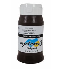 System 3 Akrilik Boya 500ml N:223 Burnt Umber