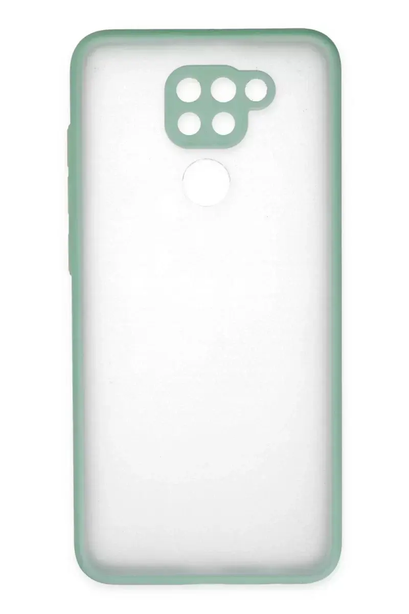 Newface Xiaomi Redmi Note 9 Kılıf Montreal Silikon Kapak - Turkuaz