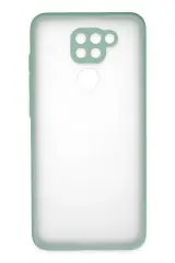 Newface Xiaomi Redmi Note 9 Kılıf Montreal Silikon Kapak - Turkuaz