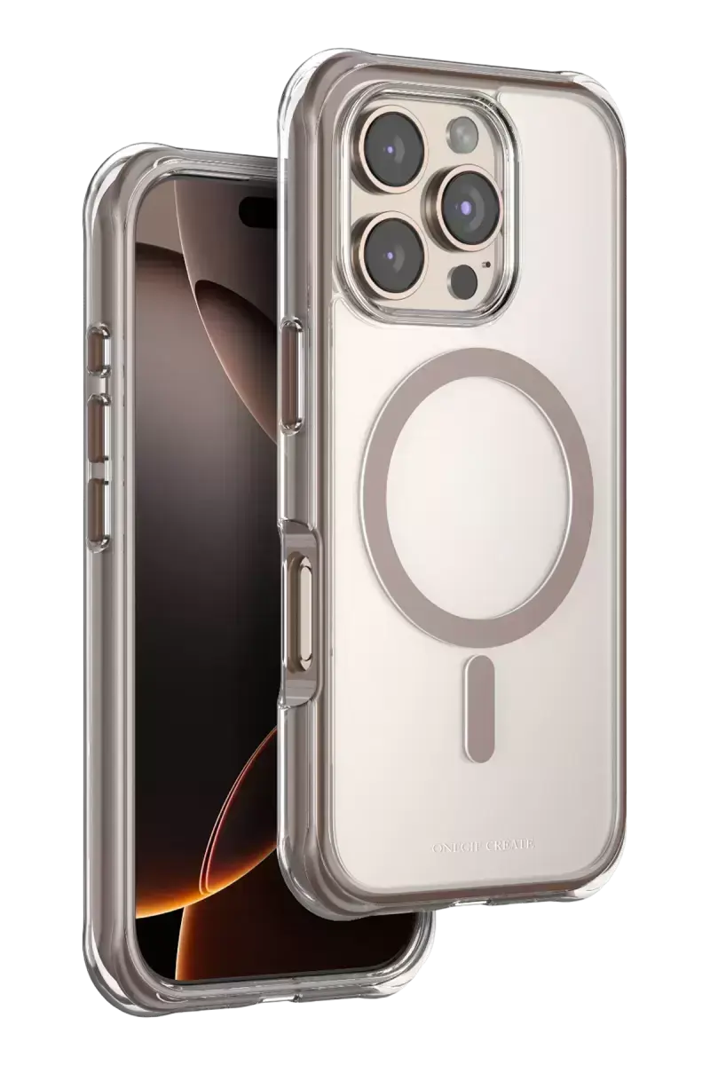 Onegif Apple İphone 16 Pro Hulk Magsafe Kapak - Çöl Titanyum