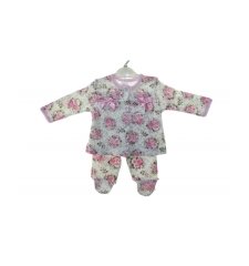 AyBaby AY589 Fırfırlı Güllü Fiyonklu Zıbın - Pembe