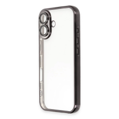 İphone 16 Kılıf Razer Lensli Silikon - Siyah