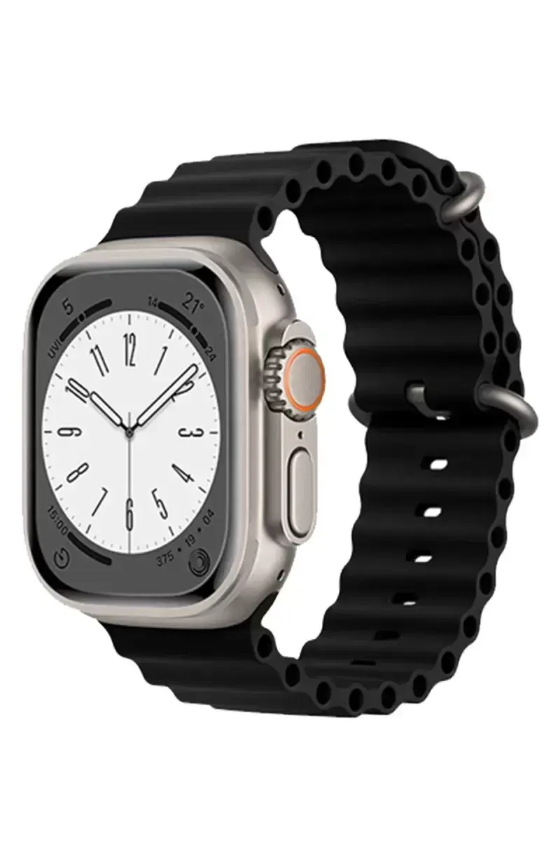 Newface Apple Watch 38mm Ocean Kordon - Siyah