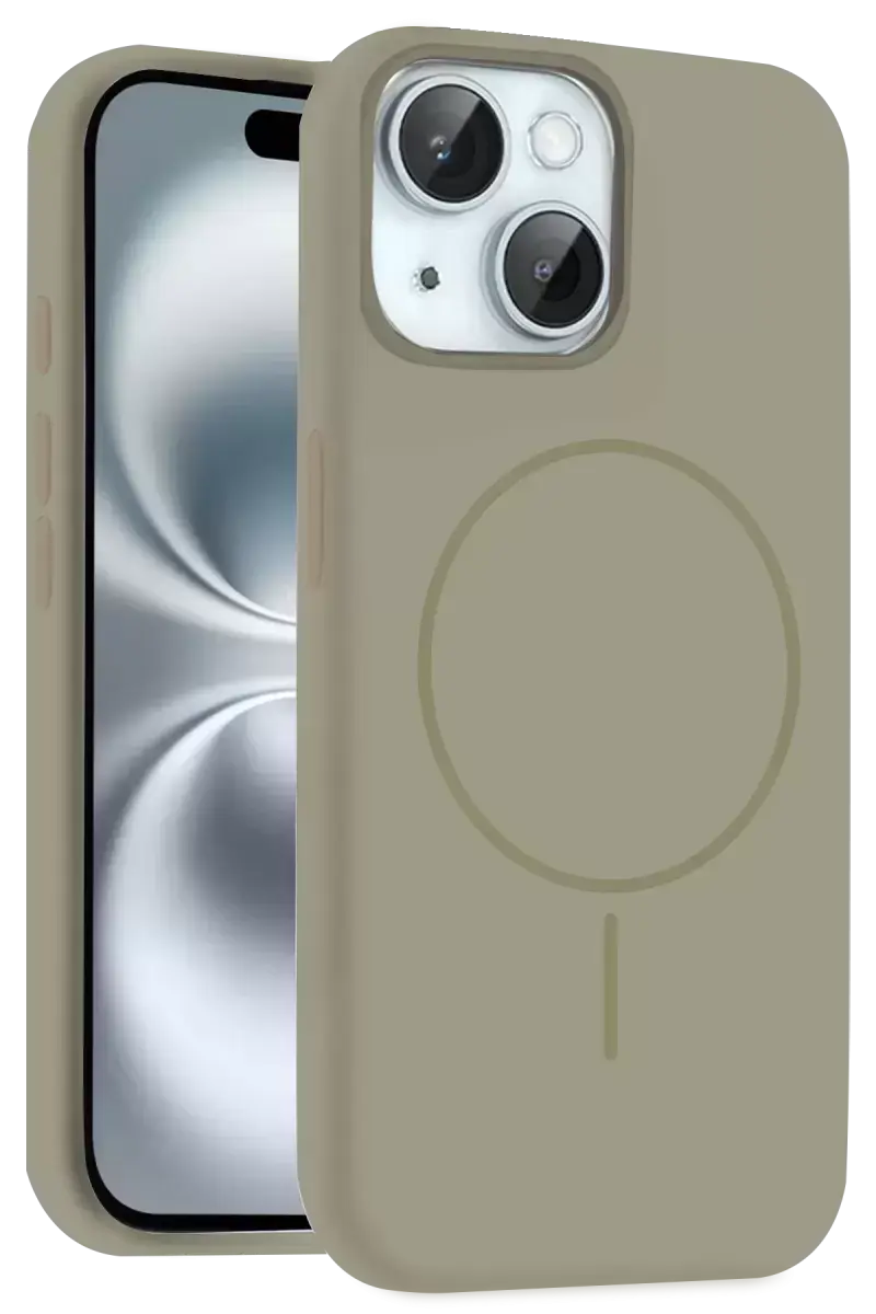 Joko Apple İphone 15 Kılıf Jully Magsafe Kapak - Çöl Titanyum