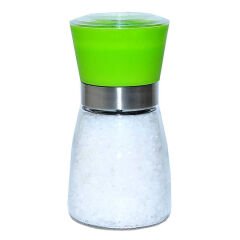 Tuz Karabiber Cam Değirmeni Yeşil + Çankırı Granül Çakıl Doğal Kaya Tuzu 200 Gr