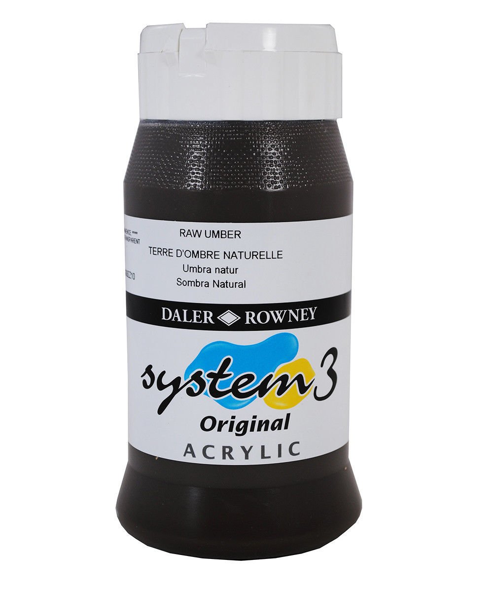 System 3 Akrilik Boya 500ml N:247 Raw Umber