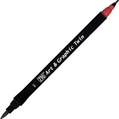 Art & Graphic Twin - Wine Red - 023
