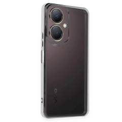 Vivo Y27 Kılıf Razer Lensli Silikon - Gümüş