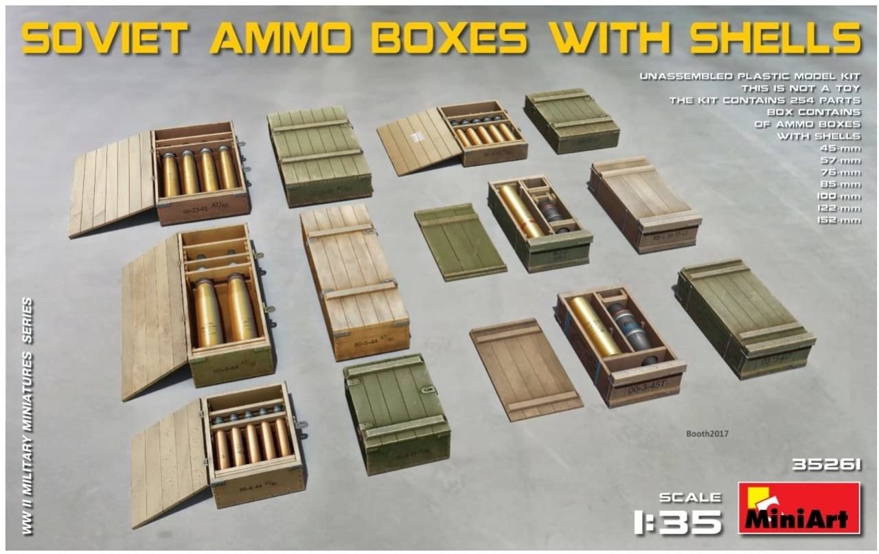 Maket Sovyet Askeri Mühimmat Sandıkları Ve Bombaları - 1:35 - 35261