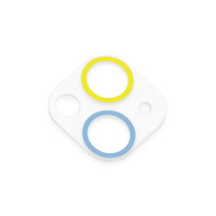 İphone 13 Mini Renkli Kamera Lens Koruma Cam - Sarı-mavi