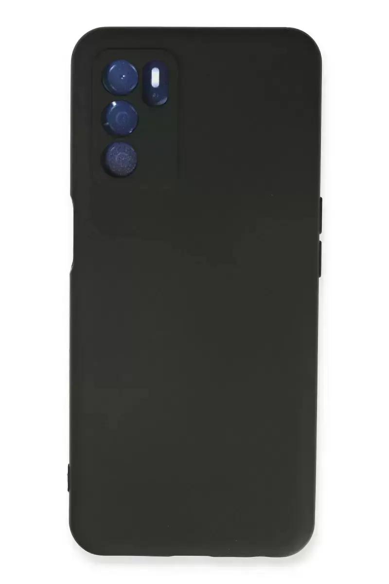 Newface Oppo A16 Kılıf Nano İçi Kadife Silikon - Siyah