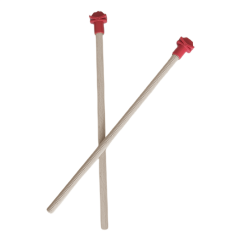 Markapet Doğal Ahşap Kuş Tüneği 1.2 cm-25 cm Standart  Kırmızı (2 Adet)