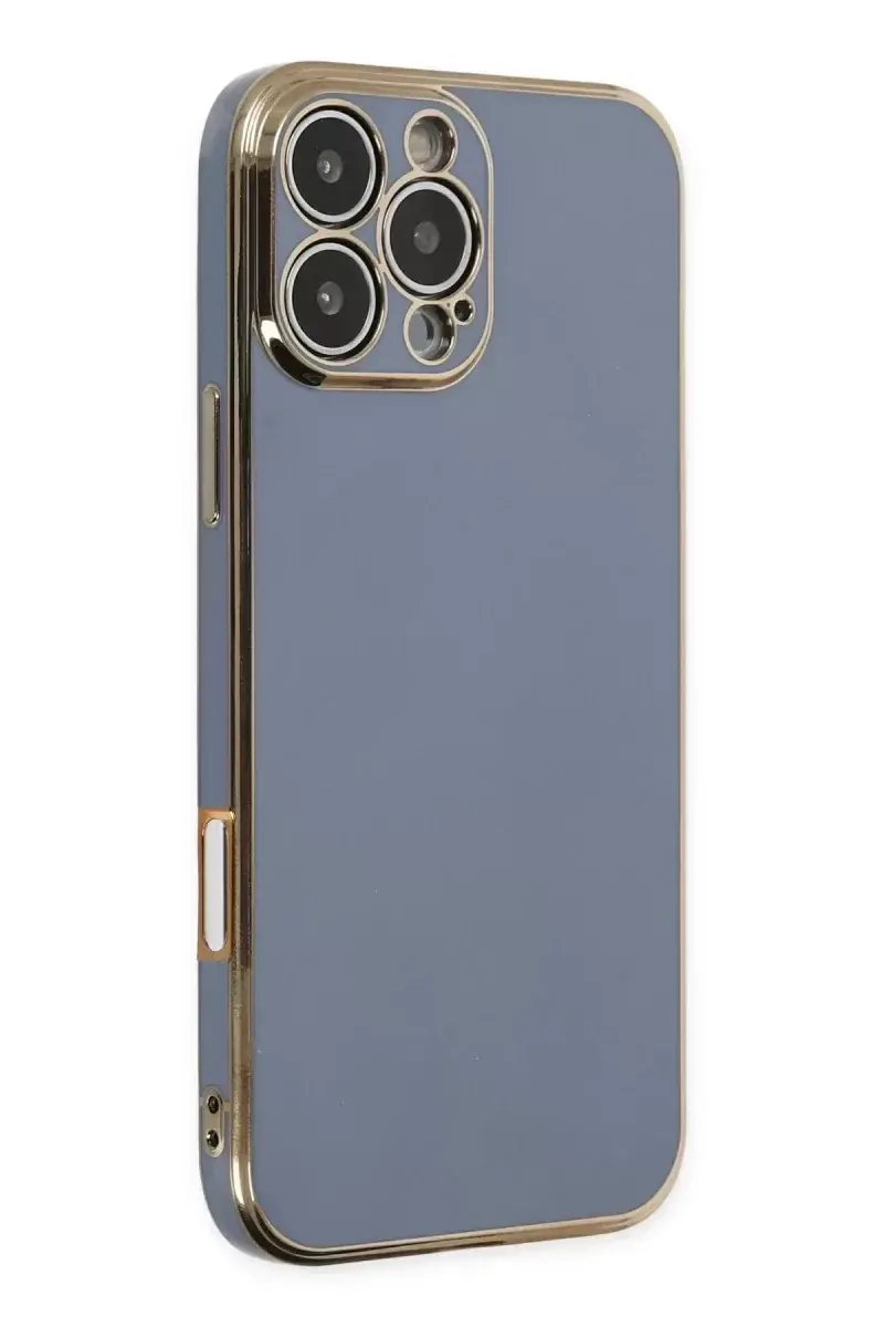 Newface İphone 16 Pro Kılıf Volet Silikon - Mavi