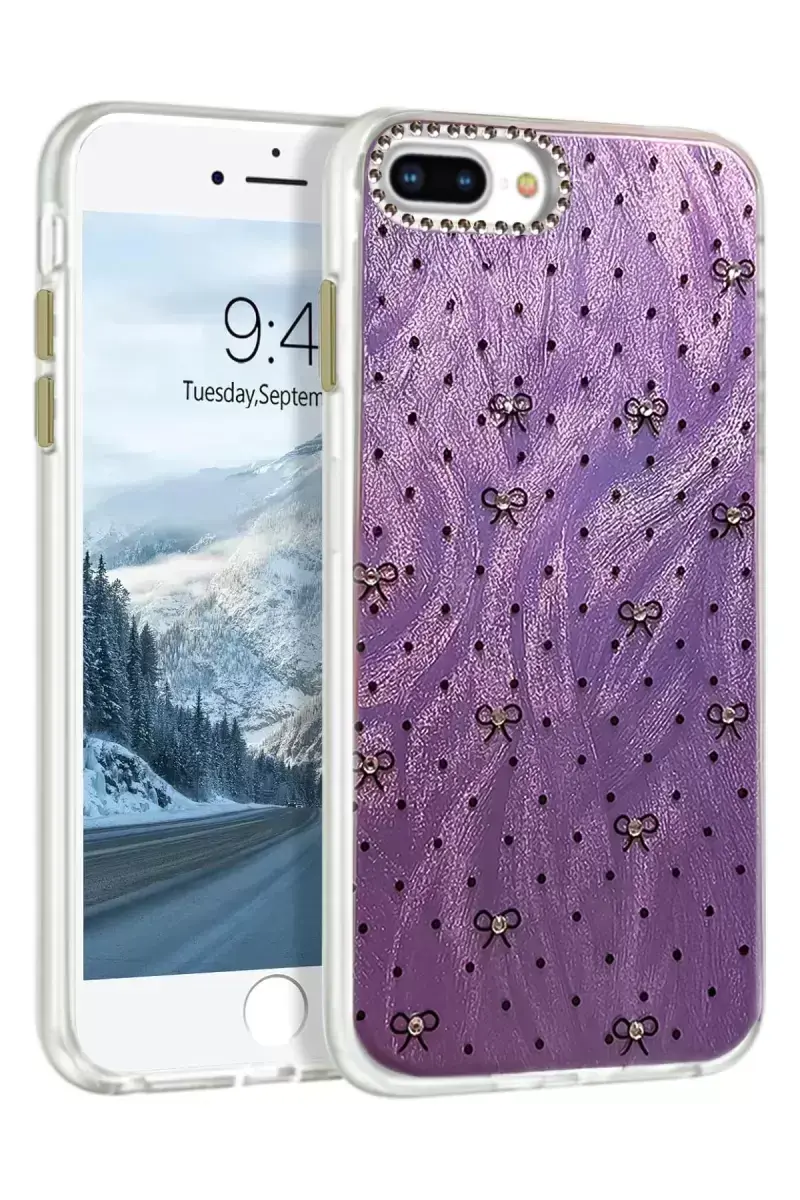 Newface İphone 7 Plus Kılıf Blade Aynalı Desenli Kapak - Desen 2