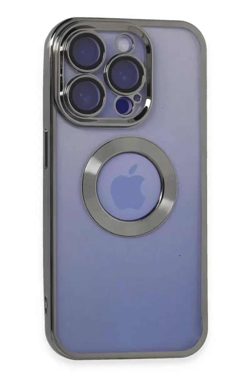 Newface Apple İphone 15 Pro Kılıf Slot Silikon - Titan Gri