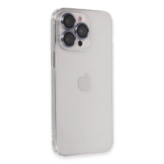 İphone 13 Pro Kılıf Luko Lens Silikon - Sierra Blue