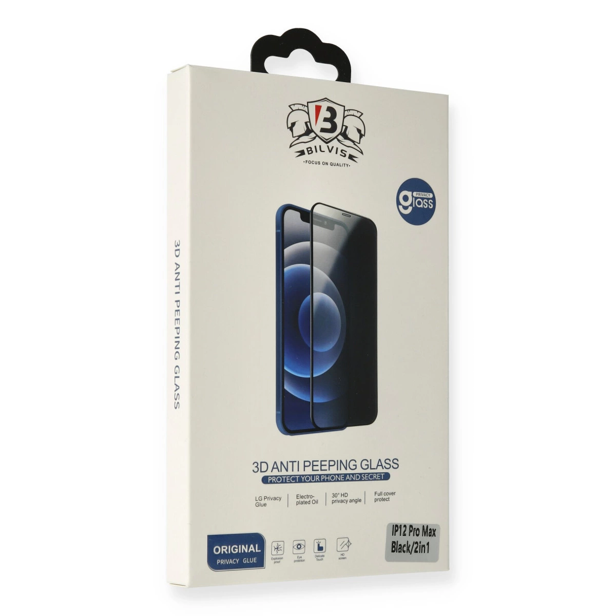 İphone 15 Pro Max Bilvis Hayalet Cam Ekran Koruyucu