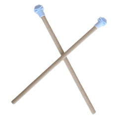 Markapet Doğal Ahşap Kuş Tüneği 1.2 cm-25 cm Standart  Mavi (2 Adet)