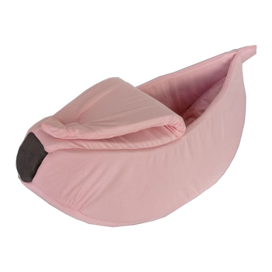 Muz Şeklinde Kedi Köpek Yatağı Pudra 80x26x20 cm