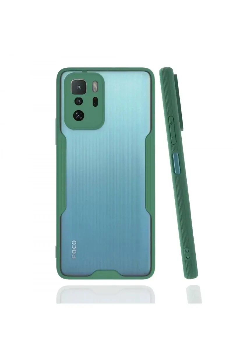 Newface Xiaomi Poco X3 Gt Kılıf Platin Silikon - Yeşil