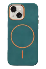Joko Apple İphone 14 Luno Deri Magsafe Kapak - Yeşil