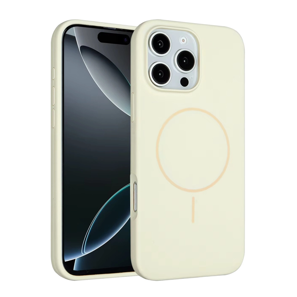 Joko  İphone 16 Pro Kılıf Jully Magsafe Kapak - Bej