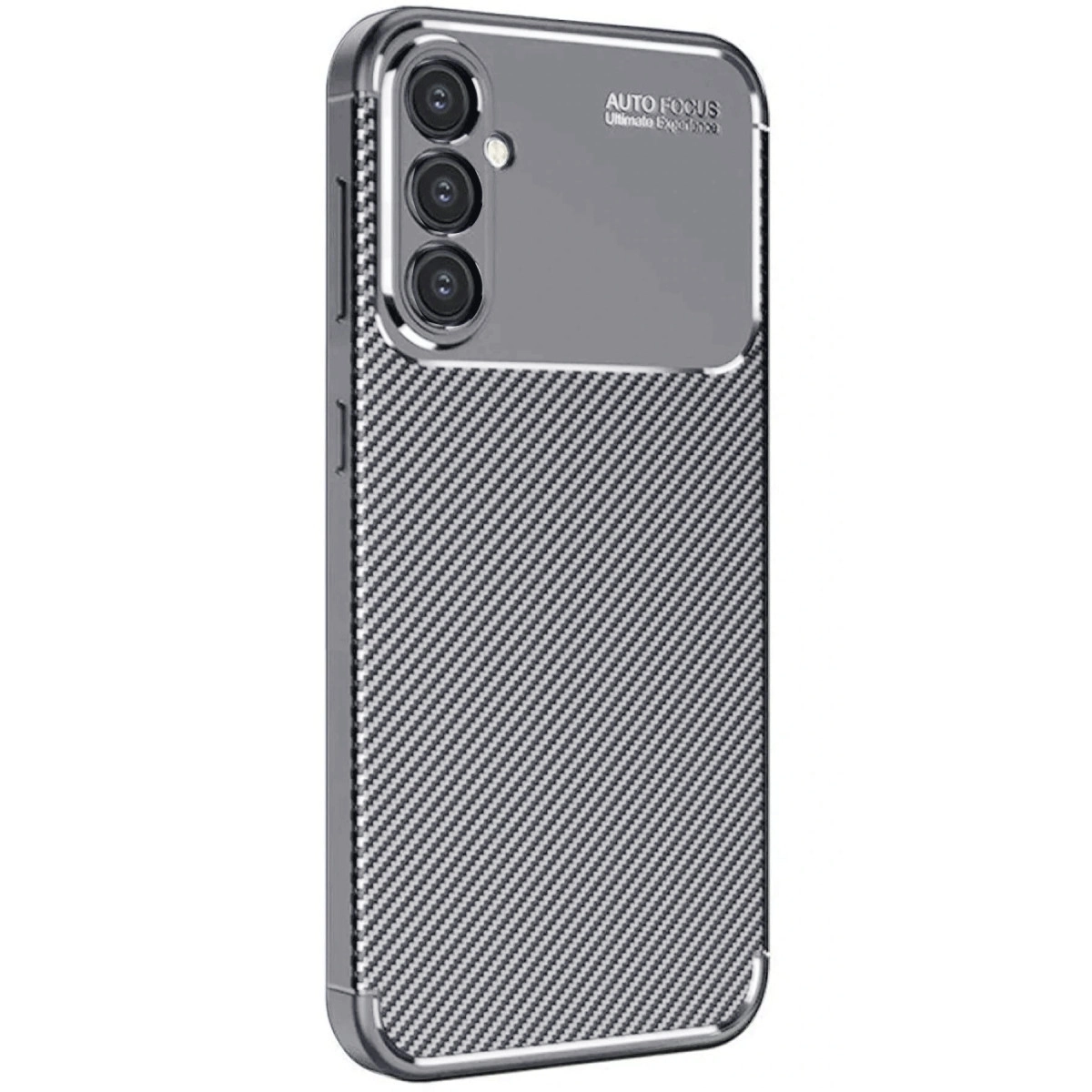 Samsung Galaxy A26 Kılıf Auto Focus Karbon Kapak - Gri