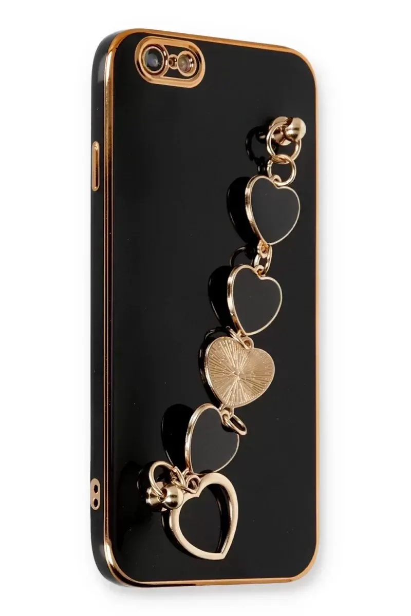Newface İphone 6 Kılıf Esila Silikon - Siyah