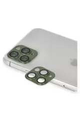 Newface İphone 11 Pro Max Pers Alüminyum Kamera Lens - Yeşil