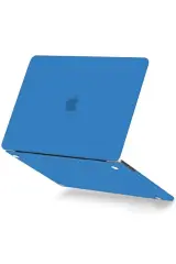 Newface Apple Macbook Pro 13 2021 Macbook Buzlu Kapak - Mavi