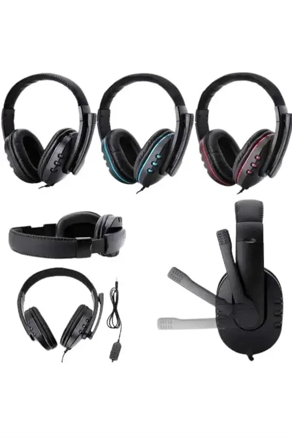 Mikrofonlu Gamer Kulaklık Oyuncu Kulaklığı Yüksek Ses Kaliteli Stereo Yumuşak Yastıklar